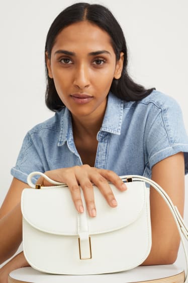 Femmes - Sac à bandoulière - synthétique - blanc crème