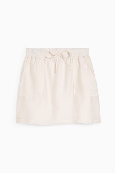 Women - Mini skirt - beige