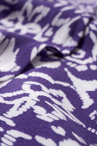 Femmes - Robe portefeuille - à motif - violet