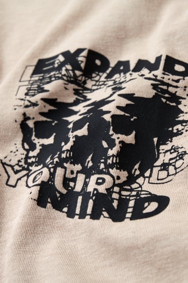 Herren - T-Shirt - hellbraun