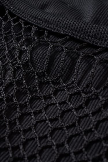 Dona - CLOCKHOUSE - conjunt - samarreta de màniga llarga crop i vestit - 2 peces - negre
