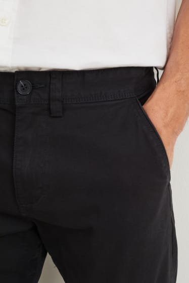 Uomo - Pantaloni chino - slim fit - Flex - LYCRA® - nero