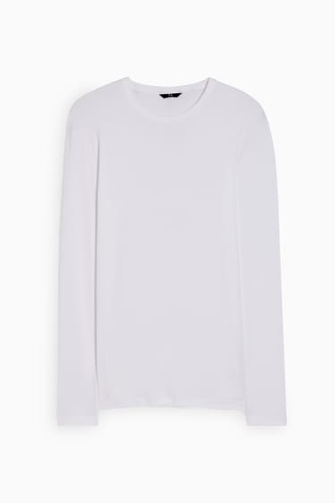 Heren - Longsleeve - wit