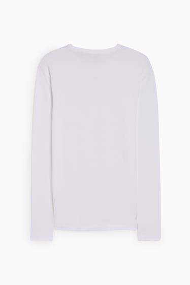 Heren - Longsleeve - wit