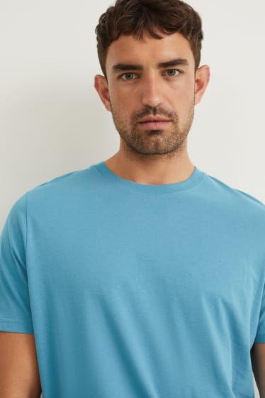 Heren - T-shirt - blauw
