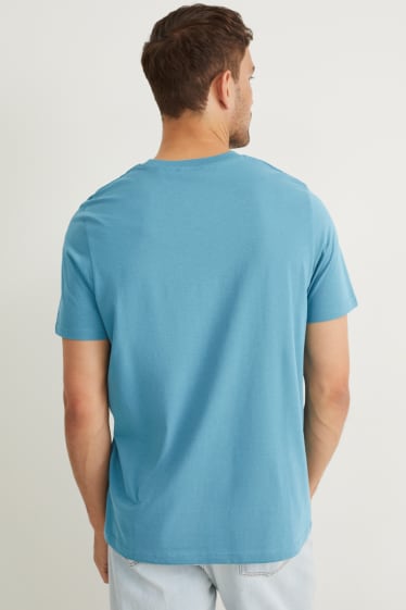 Heren - T-shirt - blauw