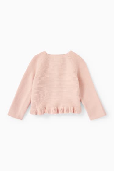 Bébés filles - Gilet en maille pour bébé - rose