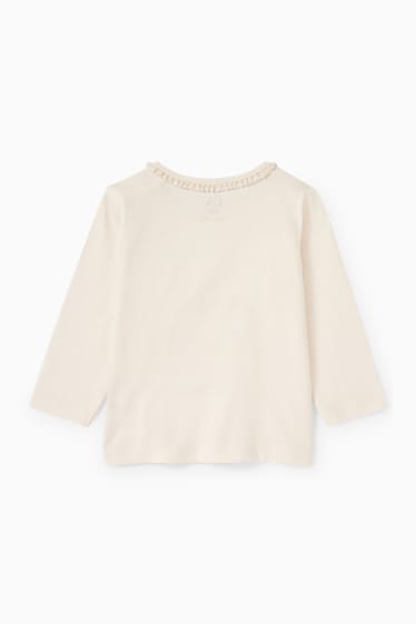 Baby Mädchen - Baby-Langarmshirt - cremeweiss