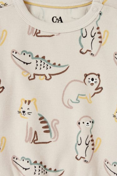 Bébés garçons - Sweat pour bébé - à motif - beige
