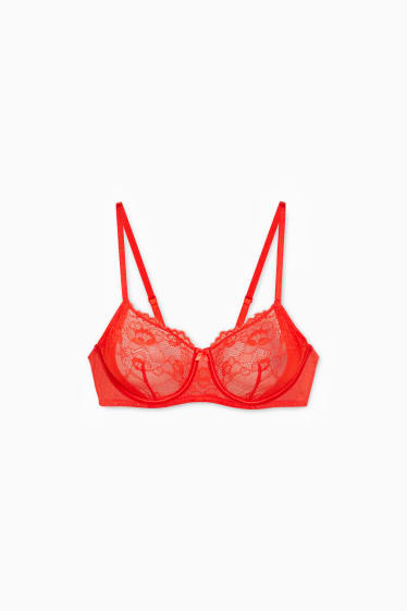 Femmes - Soutien-gorge à armature - rouge