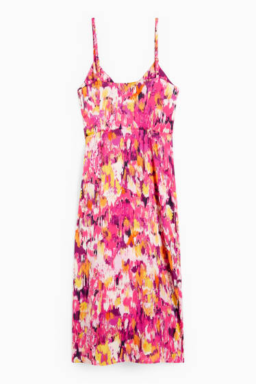 Women - Wrap dress - patterned - pink