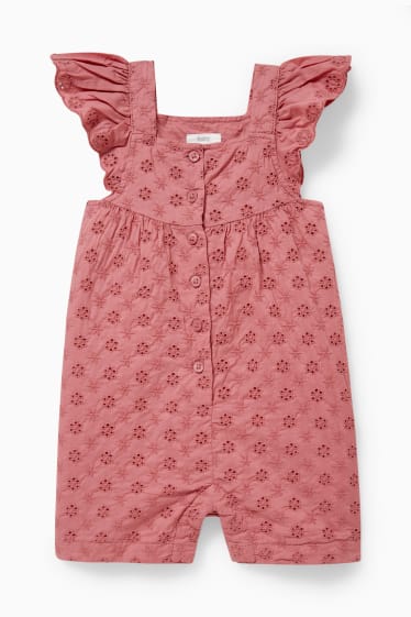 Baby: meisjes - Baby-jumpsuit - fuchsiarood