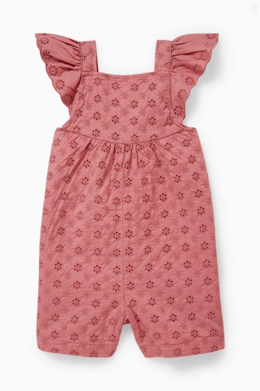 Baby: meisjes - Baby-jumpsuit - fuchsiarood