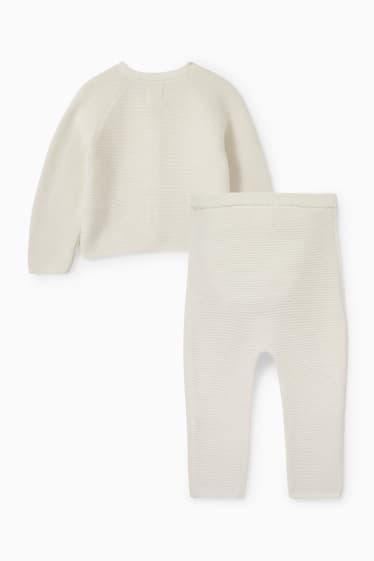 Neonate - Completo per neonati - 2 pezzi - bianco crema