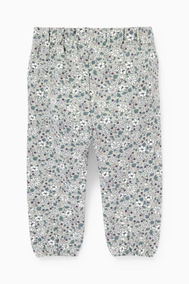 Bébés filles - Pantalon de jogging pour bébé - à fleurs - gris