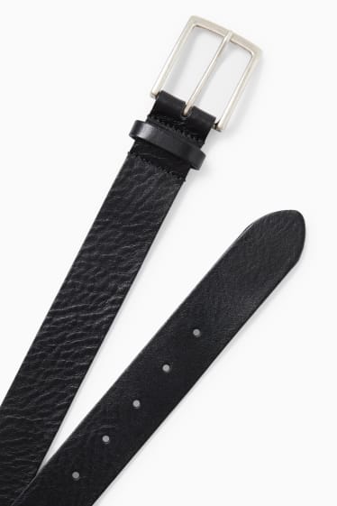 Hommes - Ceinture en cuir - noir