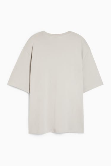 Hommes - T-shirt surdimensionné - beige