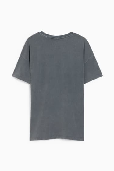 Women - CLOCKHOUSE - oversized T-shirt - Mickey Mouse - dark gray