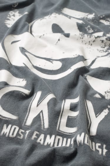 Women - CLOCKHOUSE - oversized T-shirt - Mickey Mouse - dark gray