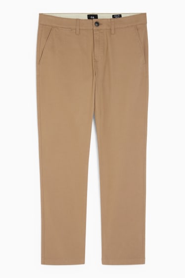 Uomo - Pantaloni chino - regular fit - marrone chiaro