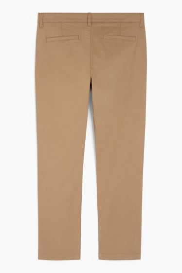 Uomo - Pantaloni chino - regular fit - marrone chiaro