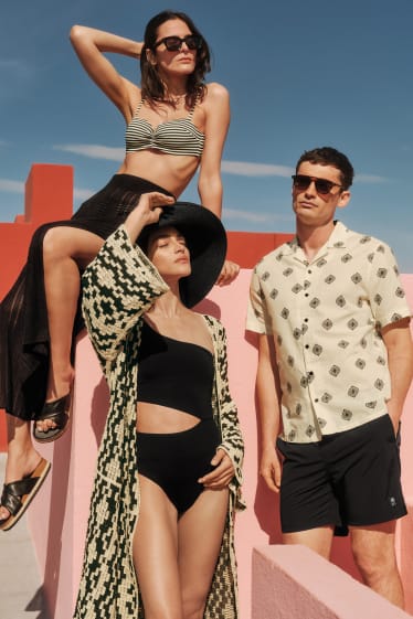 Femei - Costum de baie - vătuit - LYCRA® XTRA LIFE™ - negru
