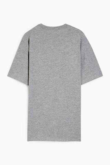 Mężczyźni - T-shirt - SpongeBob Kanciastoporty - szary-melanż