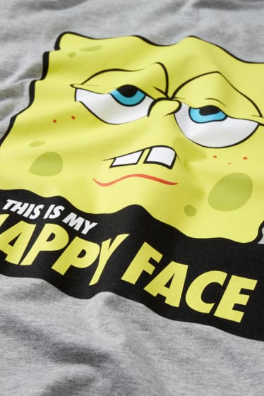 Men - T-shirt - SpongeBob SquarePants - gray-melange