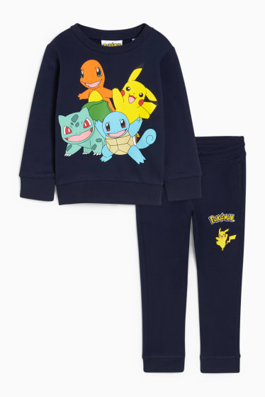Bambini - Pokémon - set - felpa e pantaloni sportivi - 2 pezzi - blu scuro