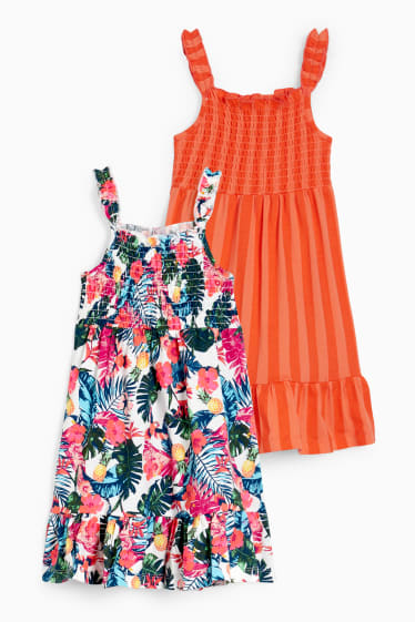 Bambine - Confezione da 2 - vestito - bianco crema