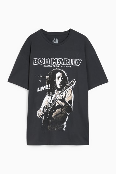 Hombre - Camiseta - Bob Marley - negro