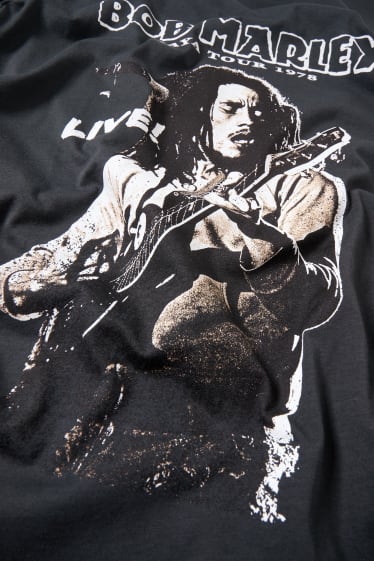 Hommes - T-shirt - Bob Marley - noir