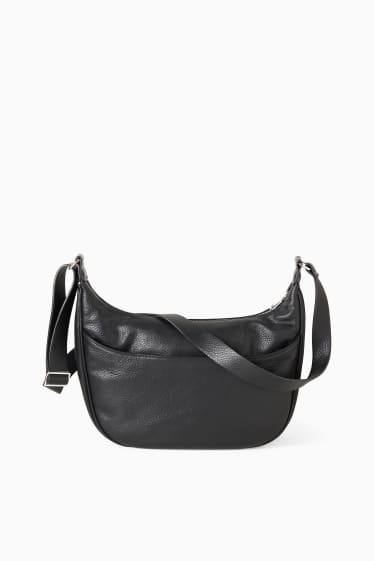 Donna - Borsa a tracolla - similpelle - nero