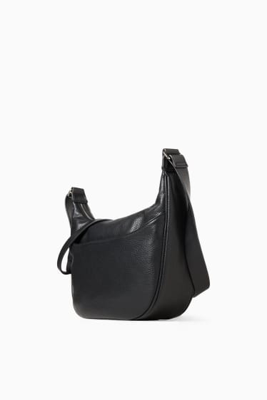 Donna - Borsa a tracolla - similpelle - nero