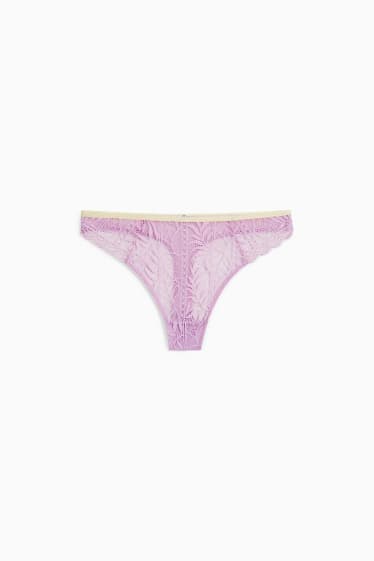 Women - Thong - light violet