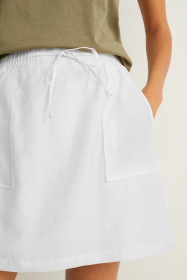 Femmes - Mini-jupe - beige