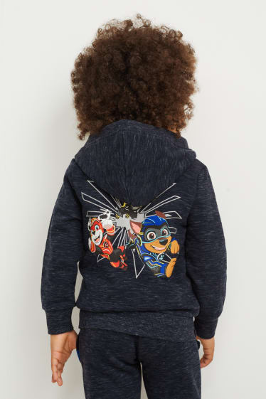 Kinder Buben - PAW Patrol - Sweatjacke mit Kapuze - dunkelblau