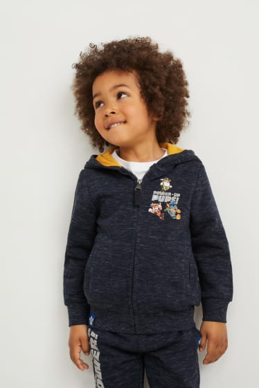 Bambini - PAW Patrol - felpa con zip e cappuccio - blu scuro