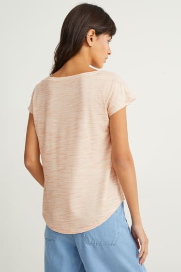 Femmes - T-shirt - beige