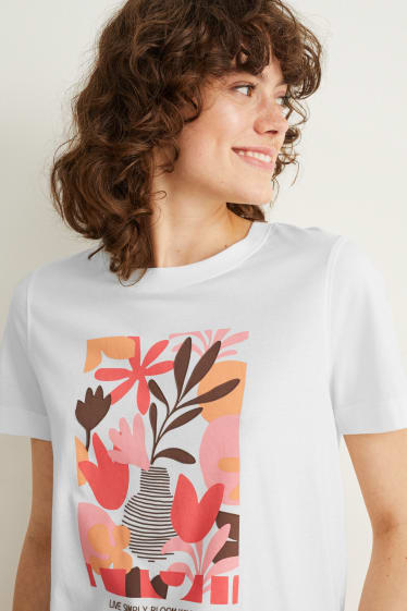 Femmes - T-shirt - blanc