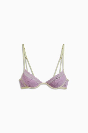 Femmes - Soutien-gorge à armature - ampliforme - violet clair