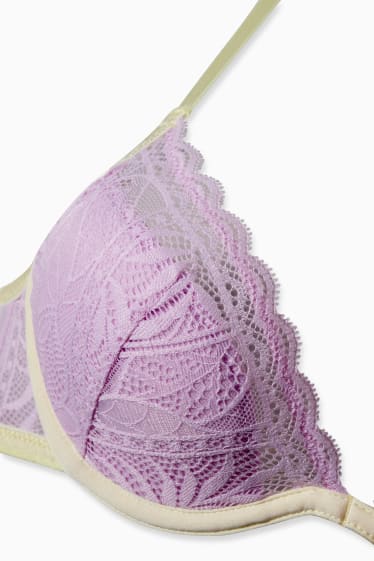 Femmes - Soutien-gorge à armature - ampliforme - violet clair