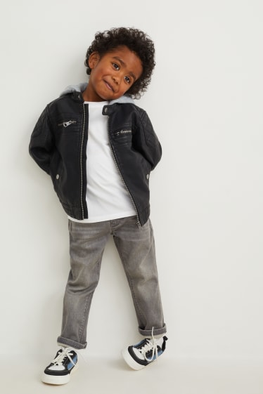 Kinderen - Straight jeans - jog denim - jeansgrijs