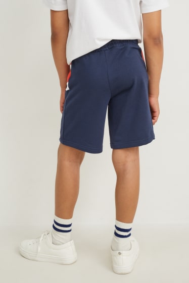 Kinderen - Set van 3 - sweatshorts - donkerblauw