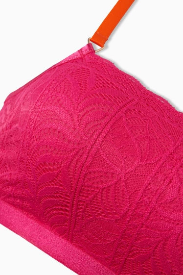 Femmes - Soutien-gorge bandeau - rose foncé