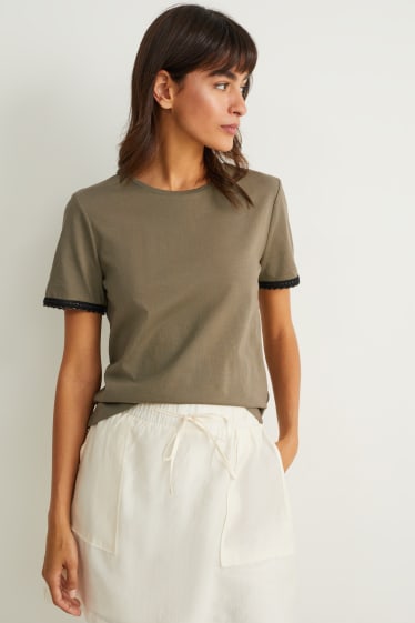 Femmes - T-shirt - kaki