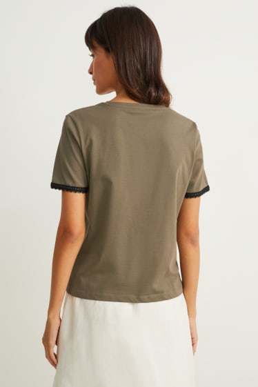 Femmes - T-shirt - kaki
