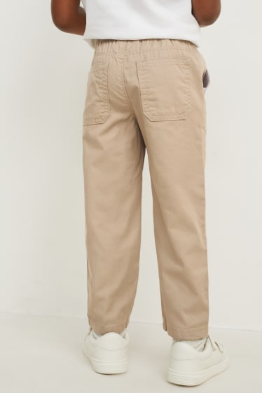 Kinder Buben - Stoffhose - beige