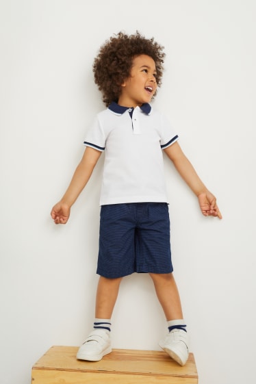Enfants garçons - Bermudas - à rayures - bleu foncé