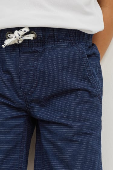 Enfants garçons - Bermudas - à rayures - bleu foncé